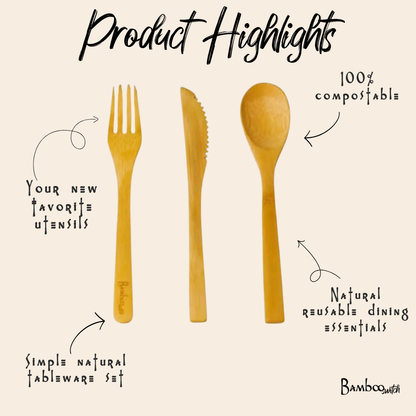 Individual Bamboo Utensil | Spoon