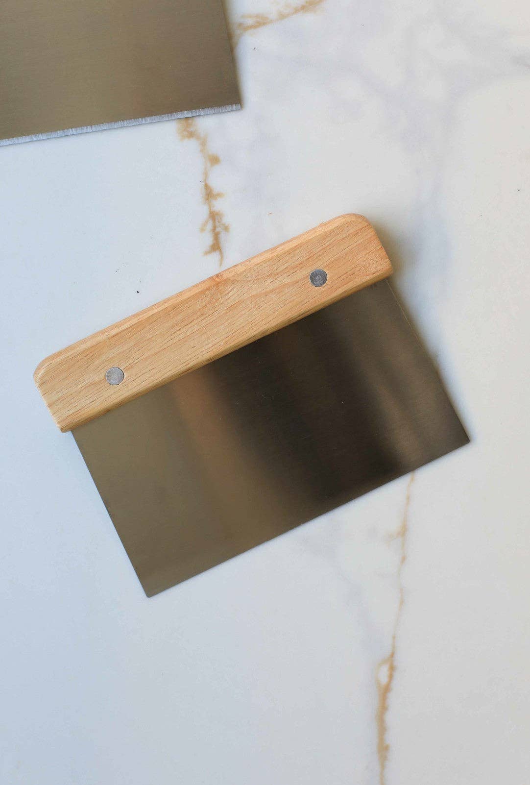 Stainless Steel Dough Scrapers: Beige