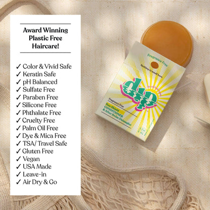 Dip Sun Shield: Conditioner Bar & After Swim Detangler: Fragrance Free