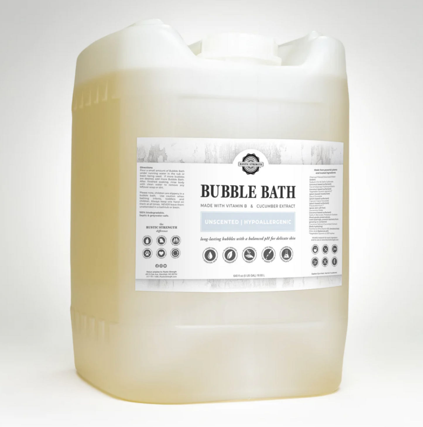 Bubble Bath Unscented & Hypoallergenic