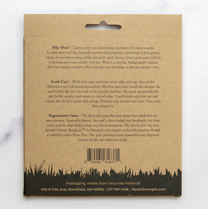 Rustic Strength Wool Scrub