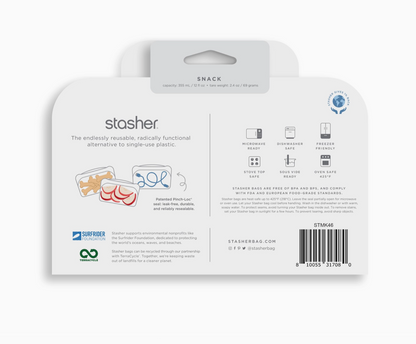 Stasher - Reusable SNACK Pack