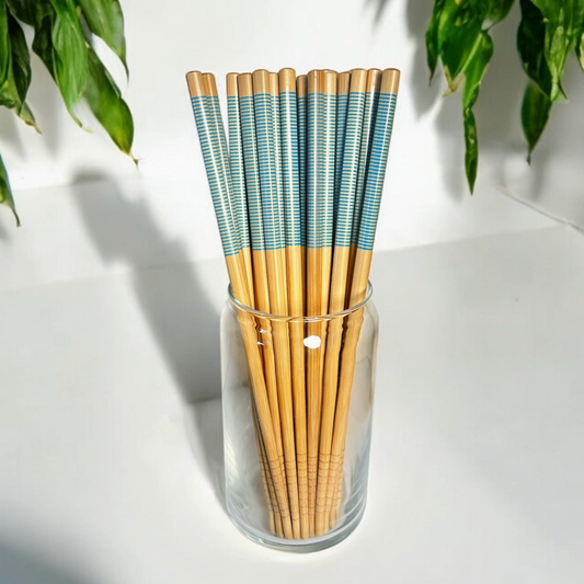Bamboo Chopsticks - Set of 2 Blue