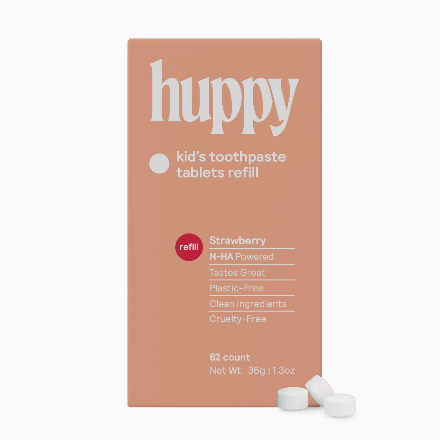 Fluoride-Free Toothpaste Tablets | Refill | Strawberry