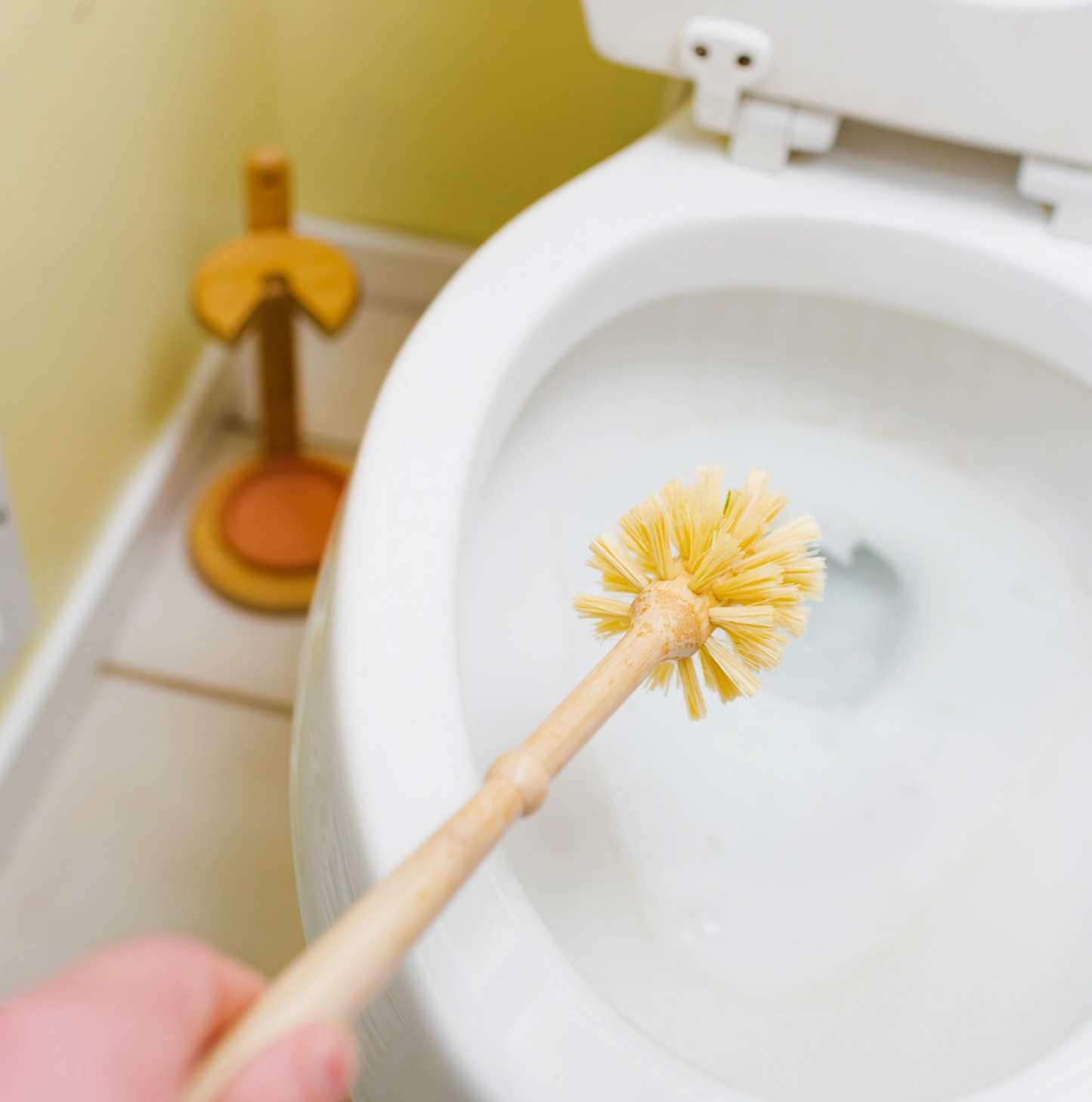 Bamboo Toilet Brush | Plant Based Sisal Bristle