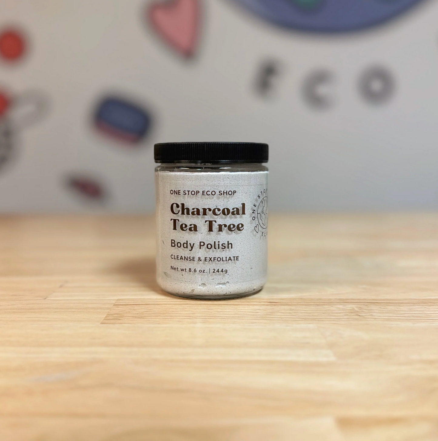 Sugar Scrub | Cleanse & Exfoliate Charcoal Tee Tree