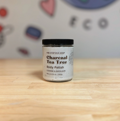 Sugar Scrub | Cleanse & Exfoliate Charcoal Tee Tree