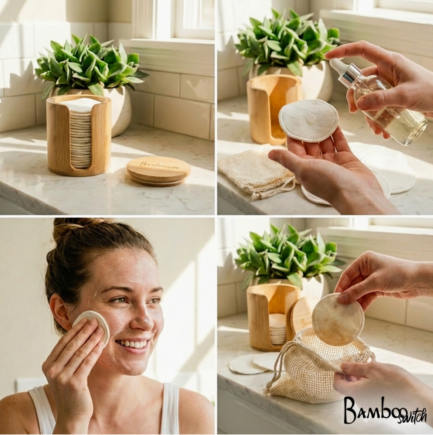 Reusable Bamboo Facial Round Individual