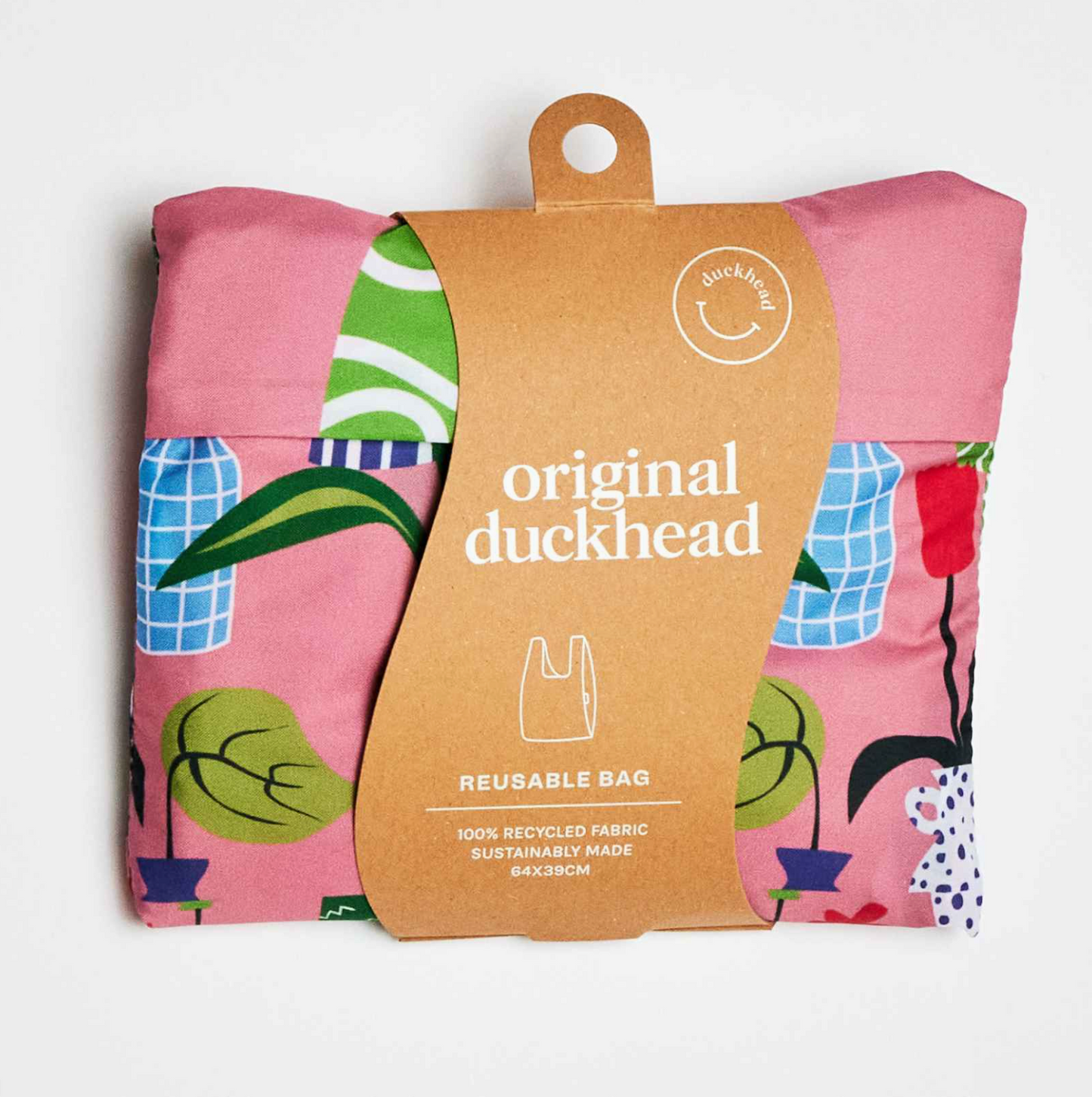 Vases Print Recycled Fabric Reusable Shopping Bag