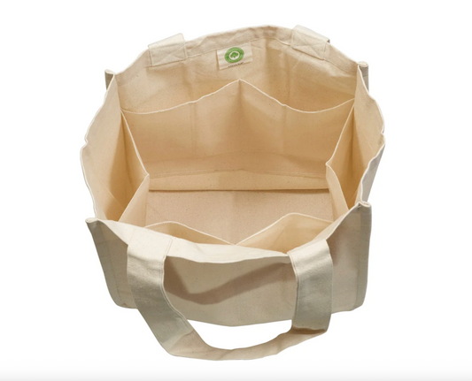 Canvas Tote Bag with Sleeves