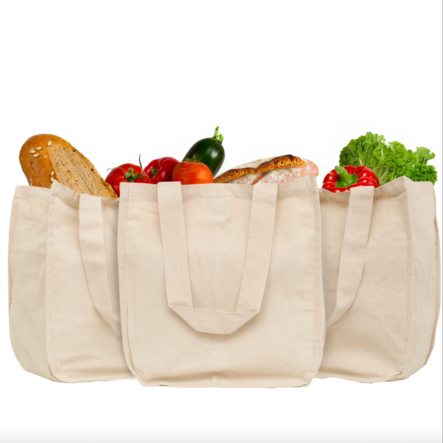 Canvas Tote Bag with Sleeves