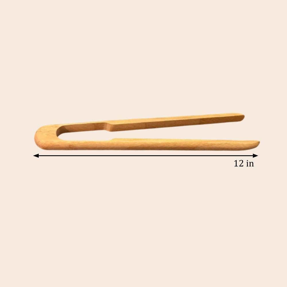 12" Bamboo Tong |  Kitchen Bestseller