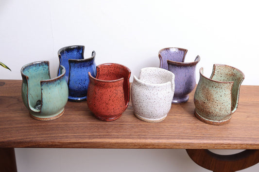 Handmade Ceramic Sponge Holders: White