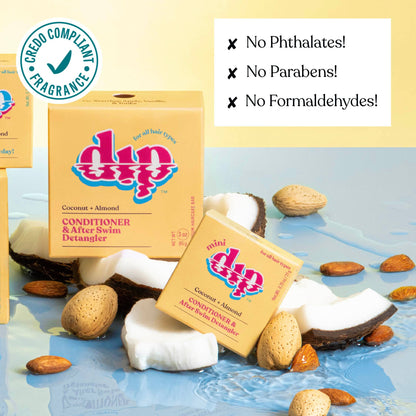 Dip Conditioner Bar & After Swim Detangler - Coconut & Almond: 3 oz