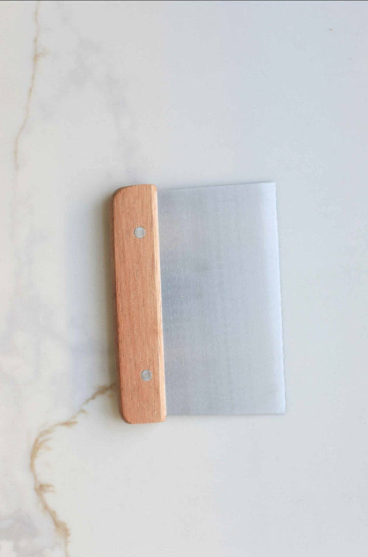 Stainless Steel Dough Scrapers: Beige