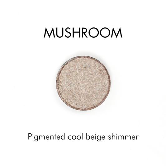 Pressed Mineral Eyeshadow | Refillable Zero Waste Makeup: Mushroom