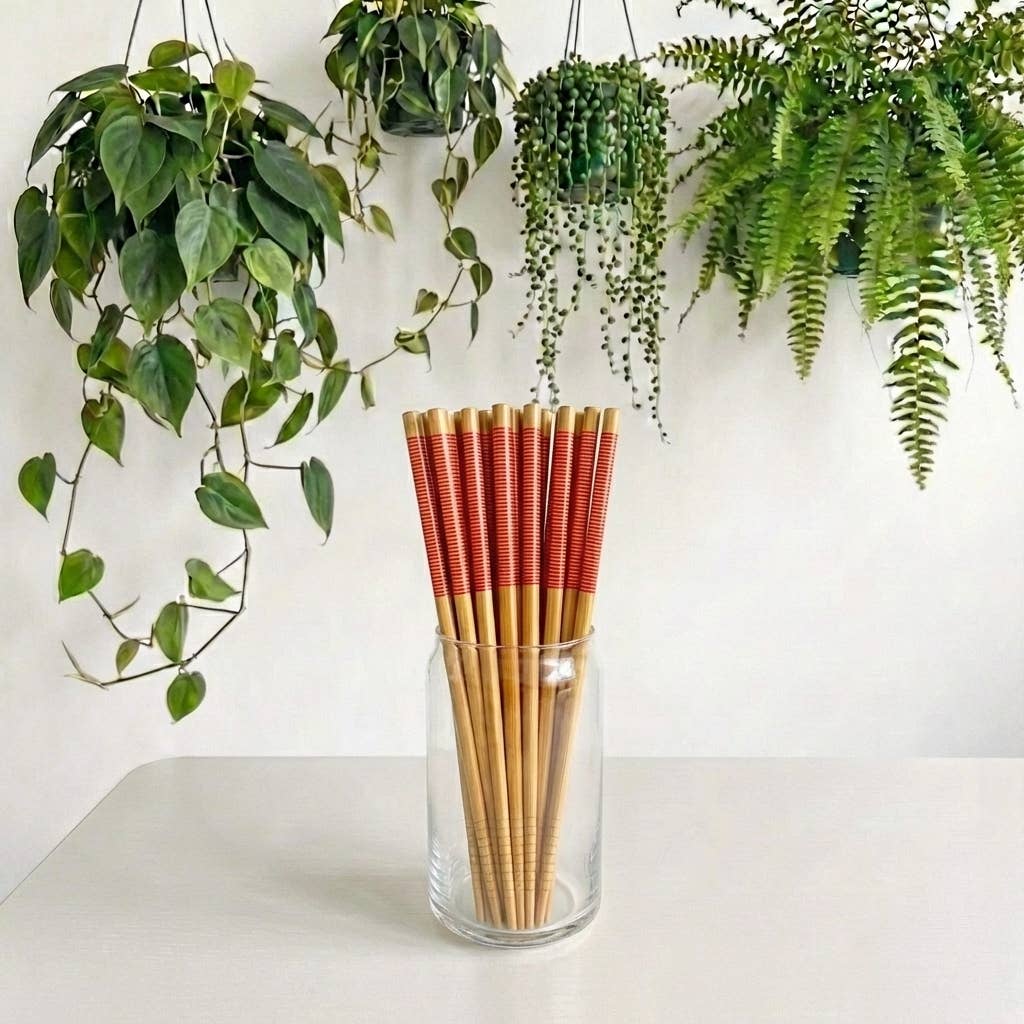 Bamboo Chopsticks - Set of 2 | Earth Day Bestseller: White