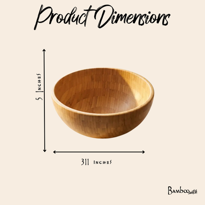 Bamboo Serving Bowl | Large