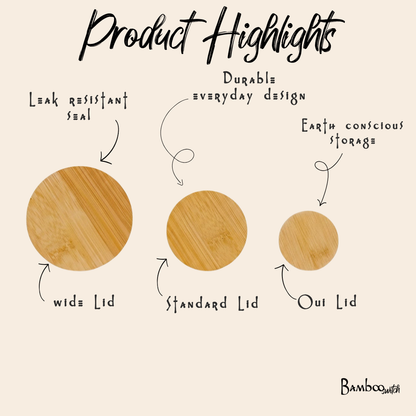 Oui Yogurt Jar Bamboo Lid | Earth Day Bestseller