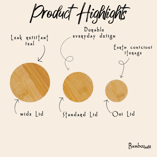 Oui Yogurt Jar Bamboo Lid | Earth Day Bestseller