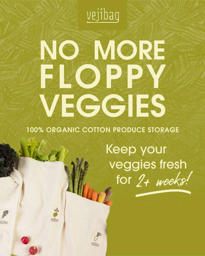 SMALL Reusable Organic Produce Bag – Meal Prep, USA-Made