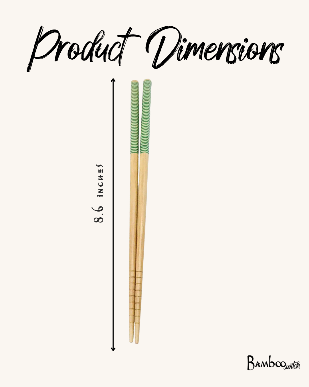 Bamboo Chopsticks - Set of 2 | Earth Day Bestseller: White
