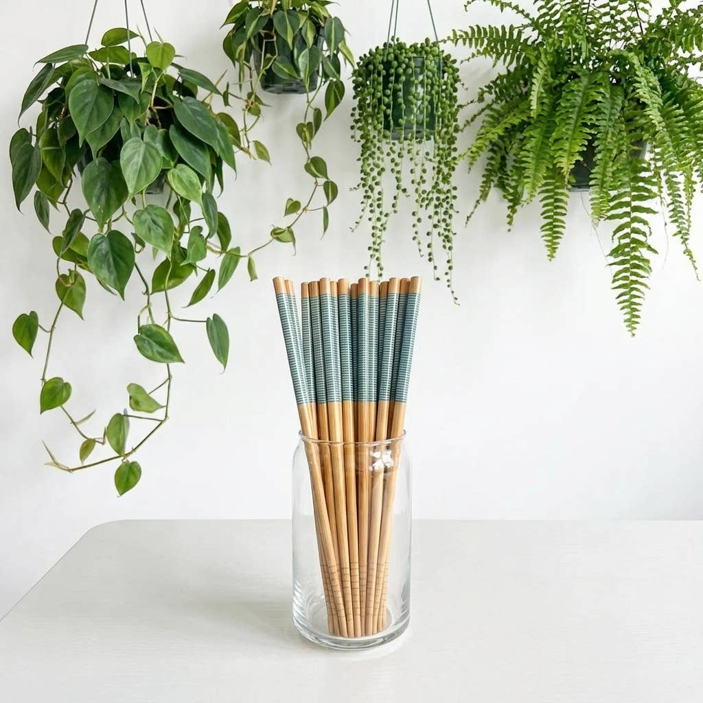 Bamboo Chopsticks - Set of 2 | Earth Day Bestseller: White