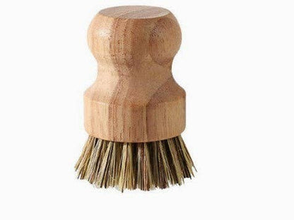 Wood Palm Brush: Pot Scrubber