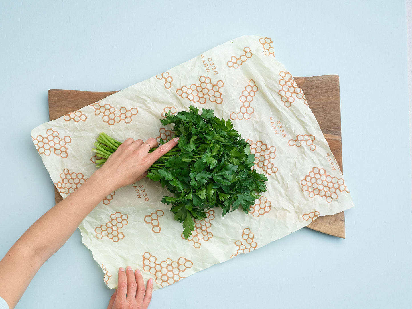 Bees Wrap Large Reusable Beeswax Wrap - Honeycomb Print