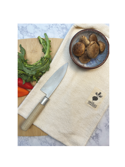 LARGE Reusable Produce Saver Bag – Organic Cotton, USA-Made