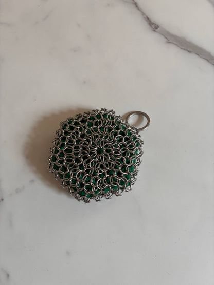 Cast Iron Sponge with Silicone: Green