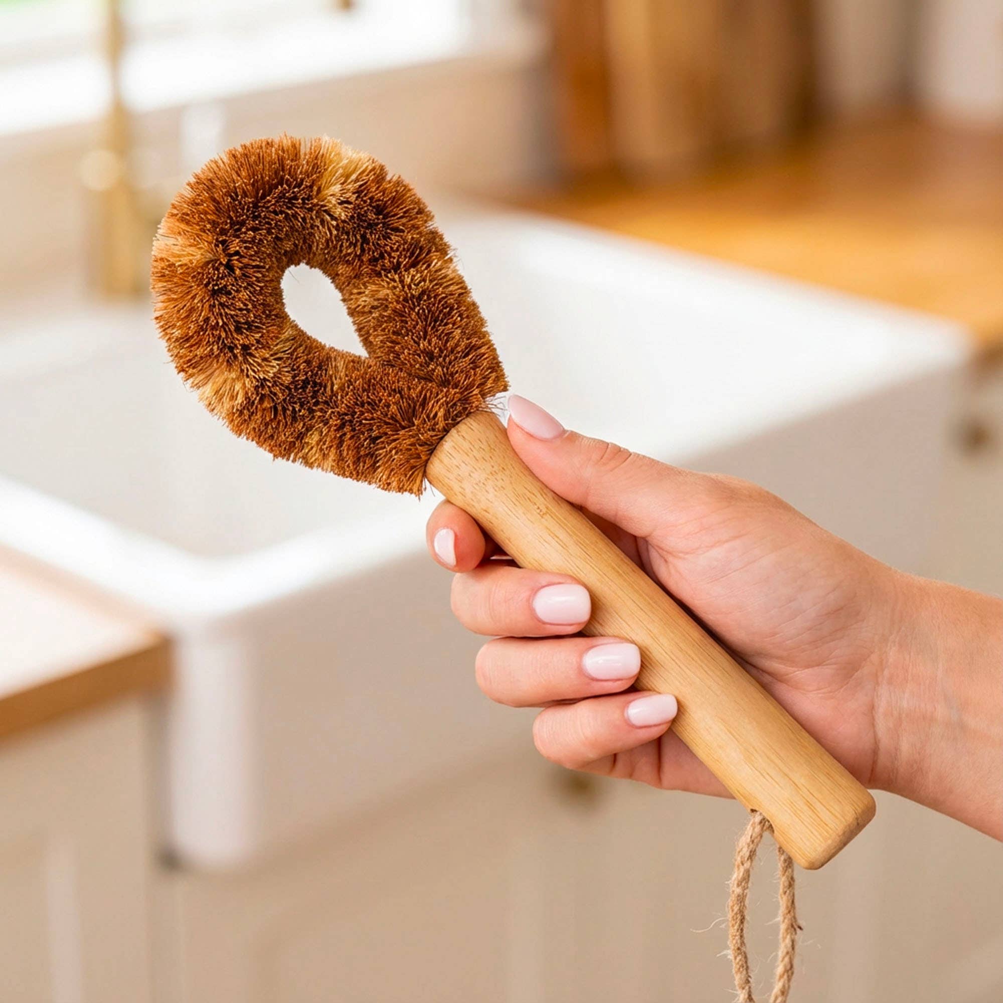 Bamboo Switch Bottle Cleaning Brush - Thumbnail 5