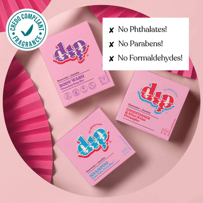 Dip Shampoo Bar: Color Safe, Everyday- Rosewater & Jasmine