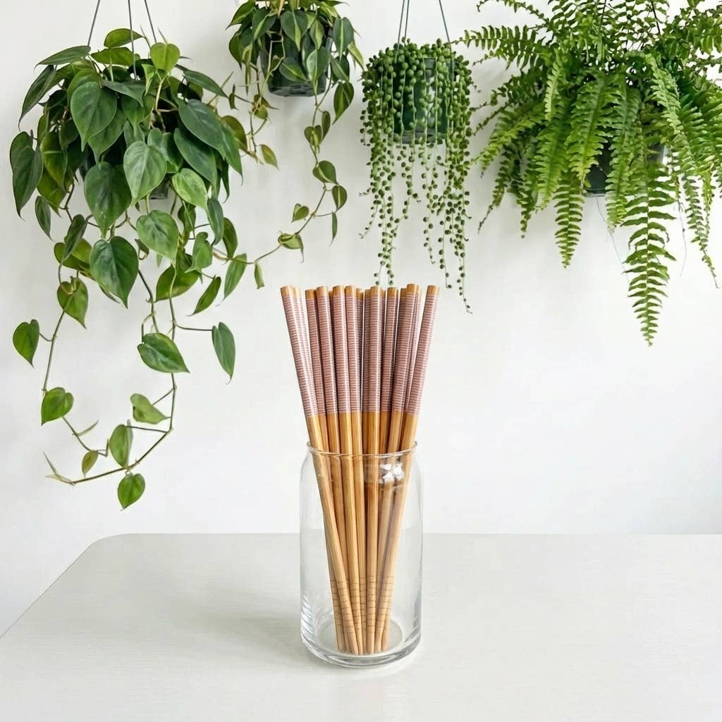 Bamboo Chopsticks - Set of 2 | Earth Day Bestseller: White