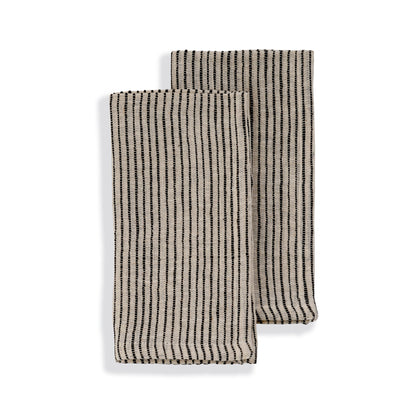 Organic Cotton Napkins | Handwoven Set of 2 | On Track Green