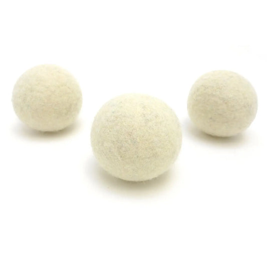 Cream Wool Dryer Balls