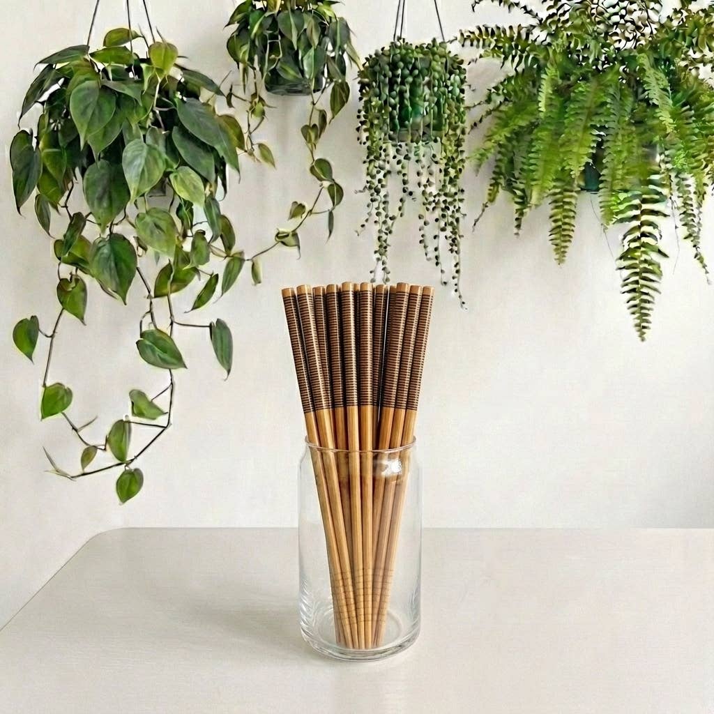 Bamboo Chopsticks - Set of 2 | Earth Day Bestseller: White