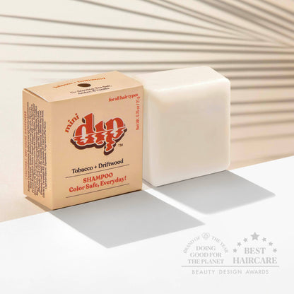 Mini Dip Shampoo Bar: Color Safe, Everyday - Tobacco & Driftwood