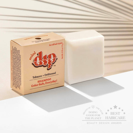 Mini Dip Shampoo Bar: Color Safe, Everyday - Tobacco & Driftwood