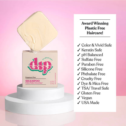 Dip Shampoo Bar: Color Safe, Everyday - Fragrance Free