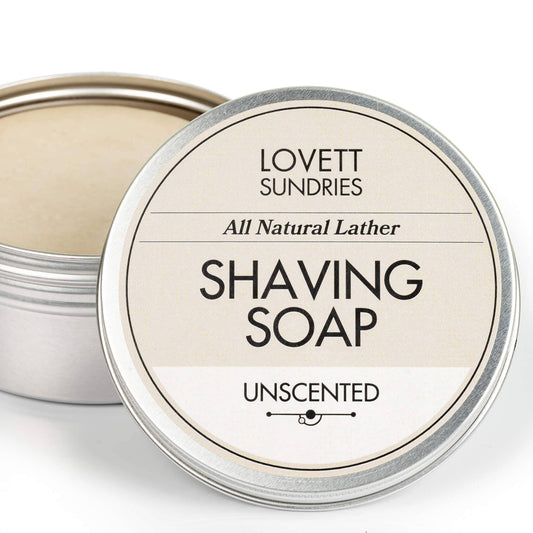 Shaving Soap for Long Lasting Natural Lather : Unscented / Regular